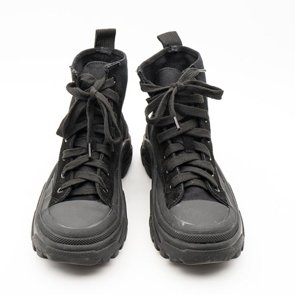 Canvas Martin Boots High Top Desert Boots - Picture 8 of 14